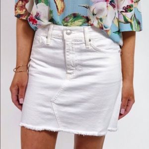 Just Black - Everyday White Jean Skirt